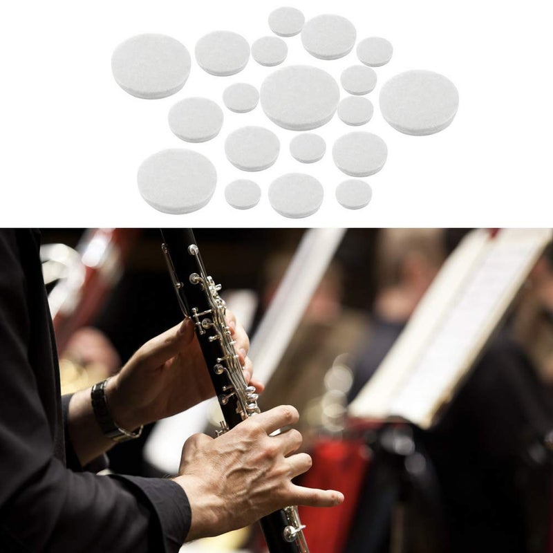 Comidox 17pcs/Set Clarinet Leather Pads for Exquisite Wind Instrument Replacement Accessories 2Sets - Image 2